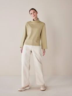 Shirt Langarm, 100 % Bio Baumwolle, 44 Olive, 38, GOTS 9 Shirt Langarm, 100 % Bio Baumwolle, 44 Olive, 38, GOTS -Grüne Erde 855274 shirt olive frei 02