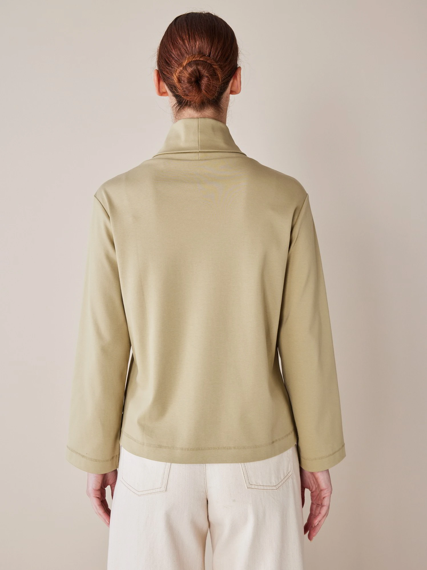 Shirt Langarm, 100 % Bio Baumwolle, 44 Olive, 38, GOTS 6 Shirt Langarm, 100 % Bio Baumwolle, 44 Olive, 38, GOTS – Bild 4