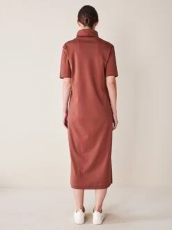 Kleid, 100 % Bio Baumwolle, 26 Maroni, 38, GOTS 10 Kleid, 100 % Bio Baumwolle, 26 Maroni, 38, GOTS -Grüne Erde 855289 kleid maroni frei 03