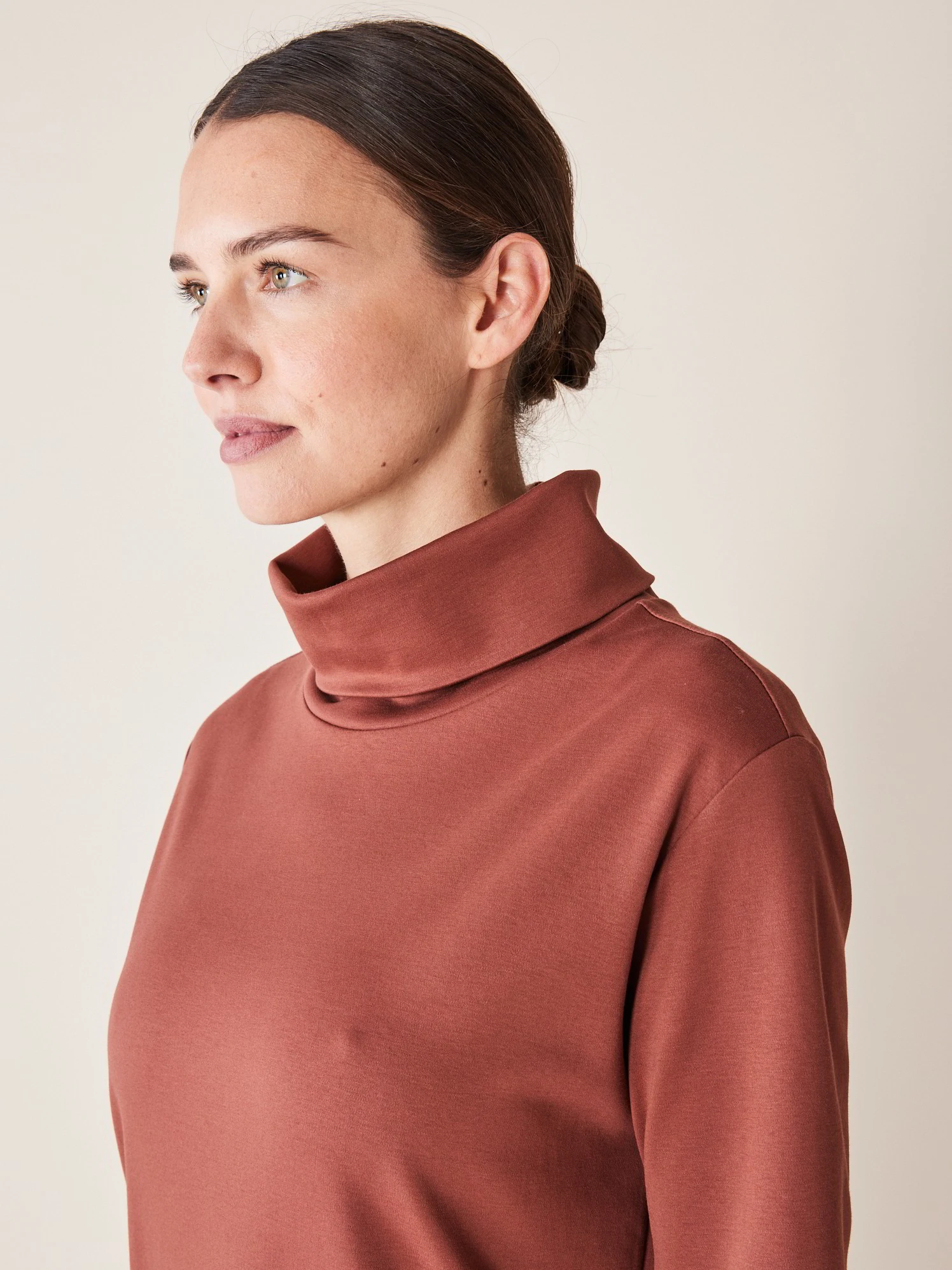 Kleid, 100 % Bio Baumwolle, 26 Maroni, 38, GOTS 6 Kleid, 100 % Bio Baumwolle, 26 Maroni, 38, GOTS – Bild 4