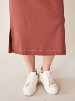 Kleid, 100 % Bio Baumwolle, 26 Maroni, 38, GOTS 13 Kleid, 100 % Bio Baumwolle, 26 Maroni, 38, GOTS -Grüne Erde 855289 kleid maroni frei 06