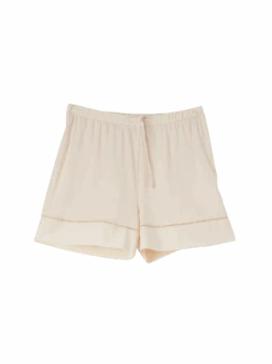 Schlafshort Aus Baumwolljersey, 90 Puder, L -Grüne Erde 855331 hose kurz puder frei 01