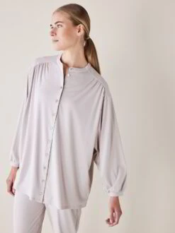 Schlaftunika, 100 % Bio Baumwolle, 95 Opal, S, GOTS