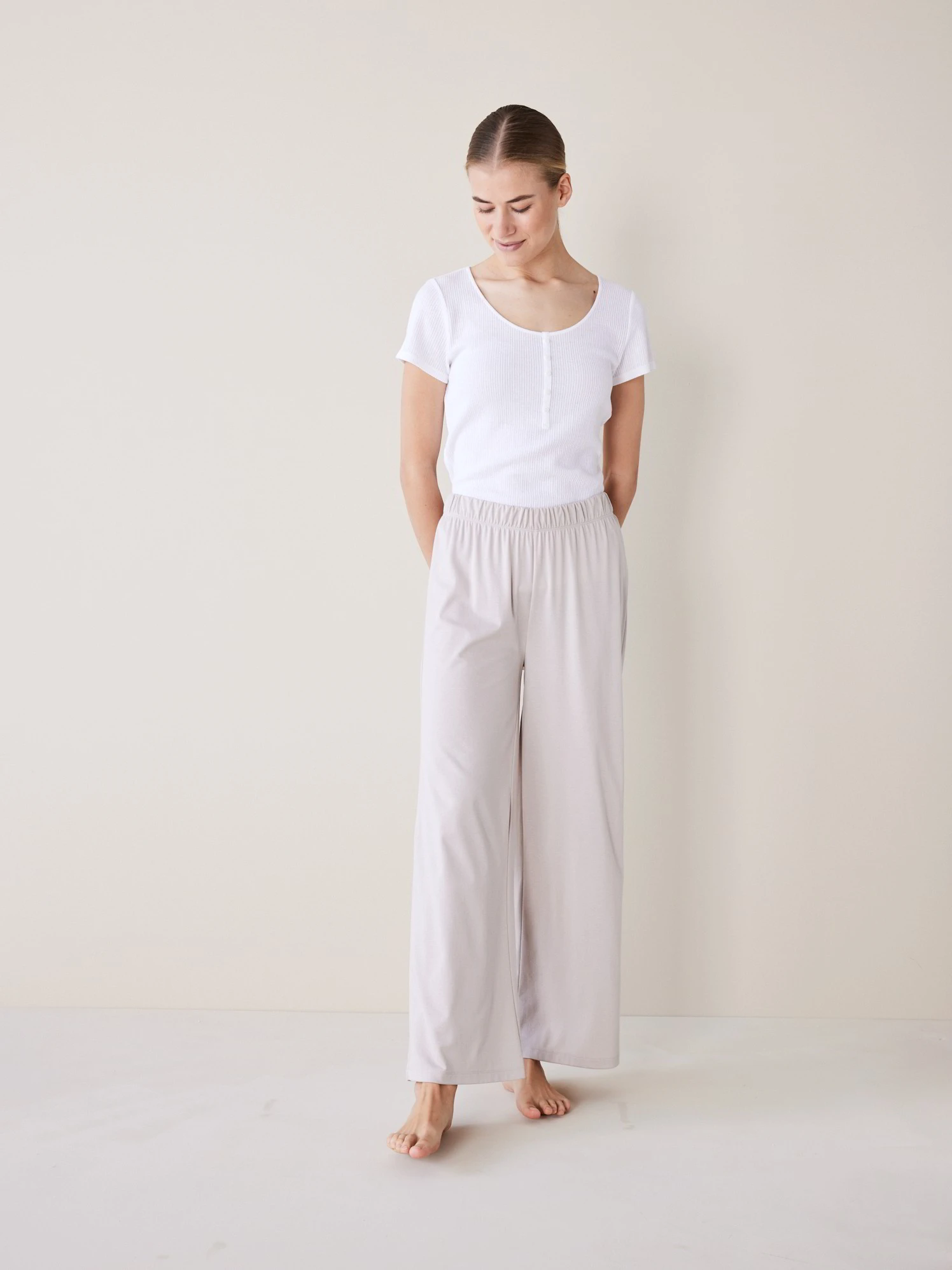 Schlafhose, 100 % Bio Baumwolle, 95 Opal, S, GOTS 3 Schlafhose, 100 % Bio Baumwolle, 95 Opal, S, GOTS