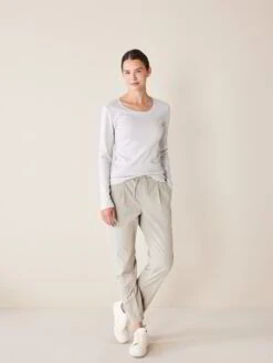 Langarmshirt Aus Bio-Baumwolle, 30 Blaugrau, 44, GOTS -Grüne Erde 855594 shirt blaugrau emo 02