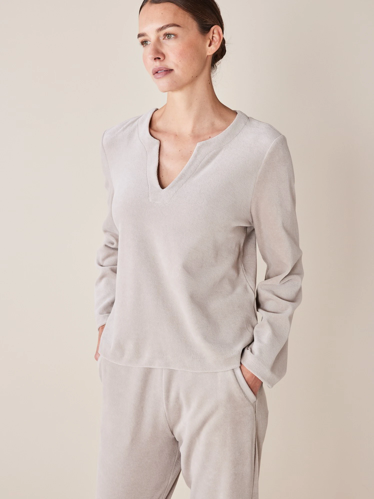 Shirt Langarm, 100 % Bio Baumwolle, 09 Sand, XS, GOTS 3 Shirt Langarm, 100 % Bio Baumwolle, 09 Sand, XS, GOTS