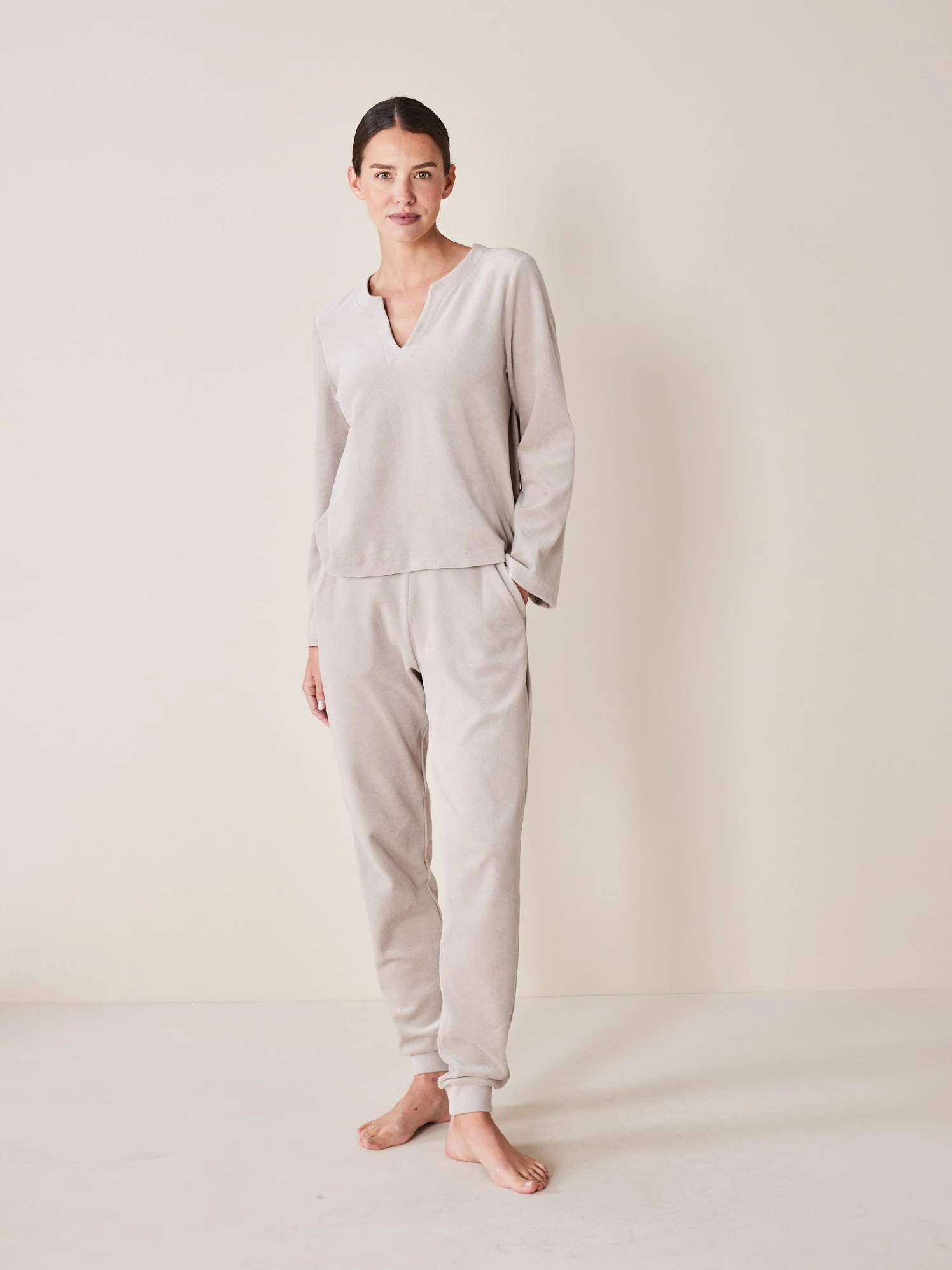 Shirt Langarm, 100 % Bio Baumwolle, 09 Sand, XS, GOTS 4 Shirt Langarm, 100 % Bio Baumwolle, 09 Sand, XS, GOTS – Bild 2