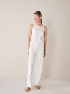 Pyjama Hose, 100 % Bio-Baumwolle, 13 Natur, S, GOTS