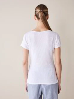 Shirt-Kurzarm, 100 % Bio-Baumwolle, 11 Weiss, S, GOTS -Grüne Erde 855759 shirt weiss emo 03