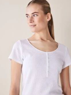 Shirt-Kurzarm, 100 % Bio-Baumwolle, 11 Weiss, S, GOTS -Grüne Erde 855759 shirt weiss emo 04