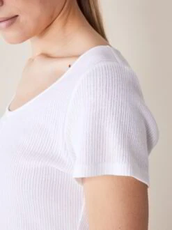 Shirt-Kurzarm, 100 % Bio-Baumwolle, 11 Weiss, S, GOTS -Grüne Erde 855759 shirt weiss emo 05