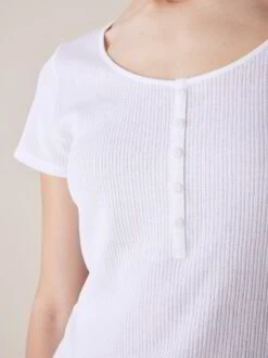 Shirt-Kurzarm, 100 % Bio-Baumwolle, 11 Weiss, S, GOTS -Grüne Erde 855759 shirt weiss emo 06