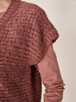 Pullunder, 100 % Alpakawolle, 26 Maroni, M -Grüne Erde 855826 pullunder maroni emo 06