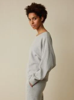 Pullover Aus Bio-Baumwolle/Wolle, 04 Grau Melange, S -Grüne Erde 855867 04 hw23 036 emo 03