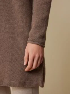 Pullover Aus Bio Baumwolle/Wolle, 62 Walnuss Melange, S -Grüne Erde 855878 64 hw23 034 02