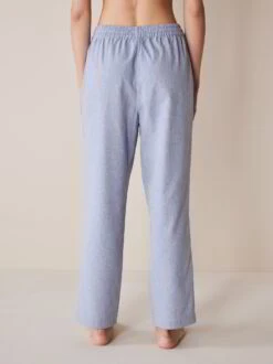 Lange Schlafhose Aus Bio-Baumwolle, 84 Rauchblau, S, GOTS -Grüne Erde 856160 pyjamahose rauchblau emo 04