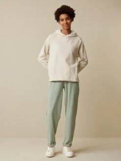 Hoody Aus Bio Baumwolle/Hanf 13 Natur, 38, GOTS