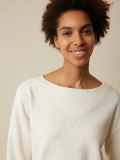 Sweater Aus Bio Baumwolle, 13 Natur, L -Grüne Erde 856298 13 hw23 028 emo 02