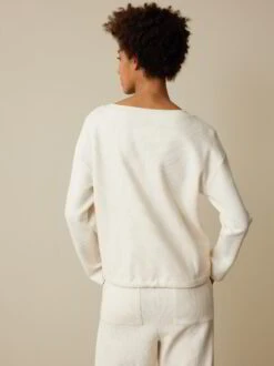 Sweater Aus Bio Baumwolle, 13 Natur, L -Grüne Erde 856298 13 hw23 056 emo 03