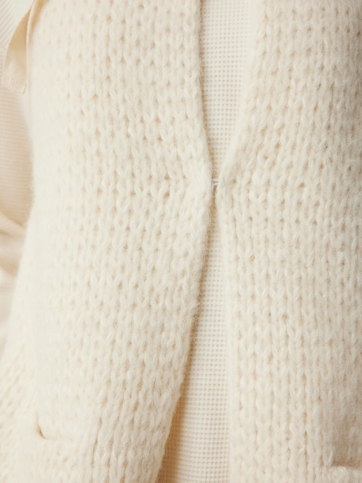 Strickweste Aus Alpakawolle Und Baumwolle, 12 Offwhite, XL 8 Strickweste Aus Alpakawolle Und Baumwolle, 12 Offwhite, XL – Bild 6