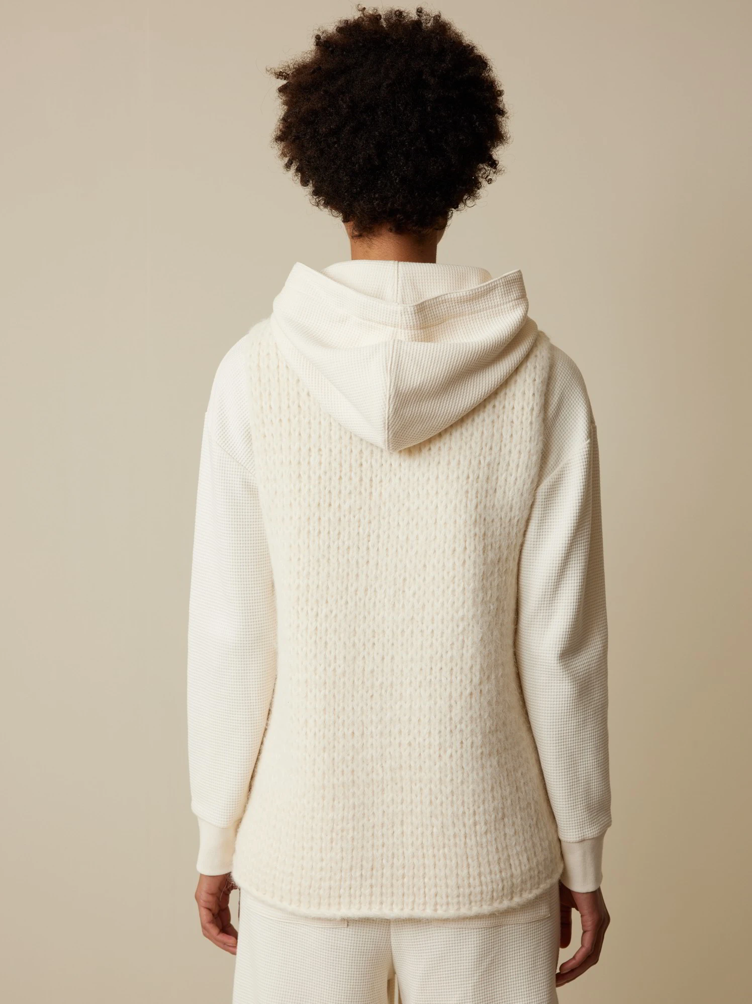 Strickweste Aus Alpakawolle Und Baumwolle, 12 Offwhite, XL 5 Strickweste Aus Alpakawolle Und Baumwolle, 12 Offwhite, XL – Bild 3