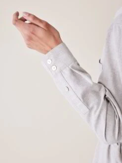 Hemdbluse, 100 % Bio-Baumwolle, 15 Stein Melange, 38, GOTS -Grüne Erde 856487 bluse stein melange frei 05