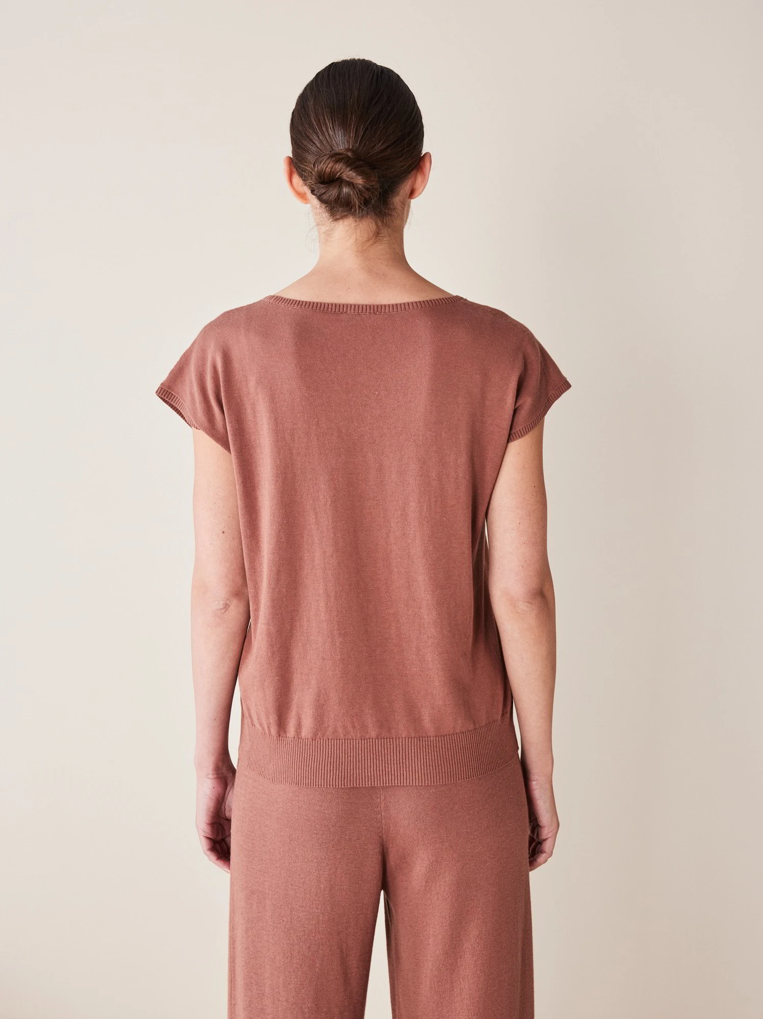 Pullover Ärmellos, 100 % Bio-Baumwolle, 71 Rosenholz, L, GOTS 5 Pullover Ärmellos, 100 % Bio-Baumwolle, 71 Rosenholz, L, GOTS – Bild 3