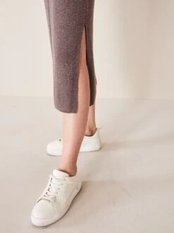 Strickkleid, Bio-Baumwolle-Alpaka, 62 Walnuss Melange, S, GOTS -Grüne Erde 856555 kleid walnuss melange frei 06