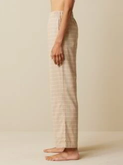 Lange Schlafhose Aus Bio-Baumwolle, 44 Sand Melange, S -Grüne Erde 856971 13 859066 44 hw23 025 emo 02