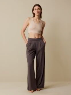 Yogahose Aus Bio Baumwolle, 03graphit, 38, GOTS -Grüne Erde 857277 73 859424 03 sport baumwolle amelie emo02