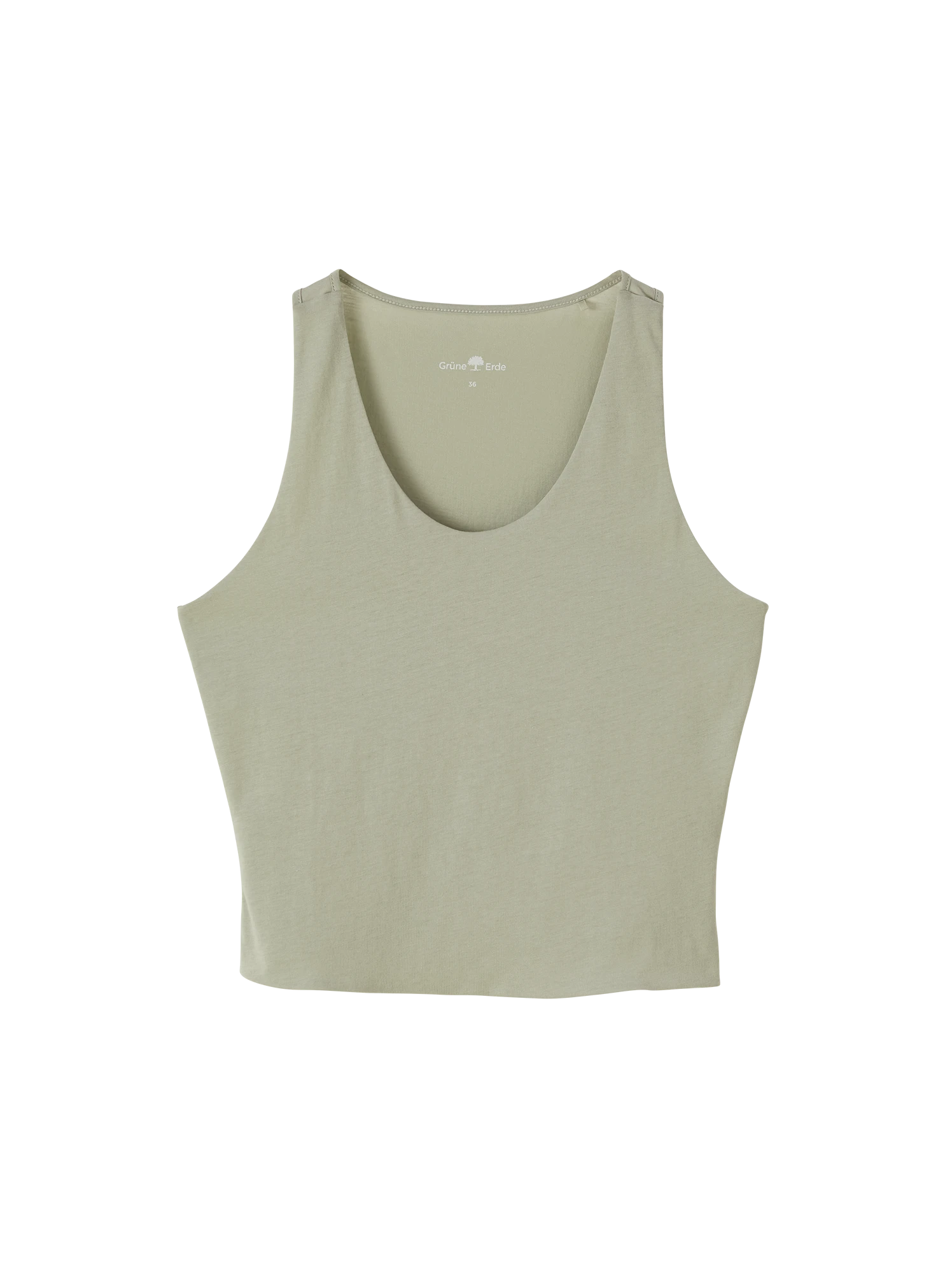 Yogatop Aus Baumwolljersey, 42 Salbei, 42, GOTS 3 Yogatop Aus Baumwolljersey, 42 Salbei, 42, GOTS