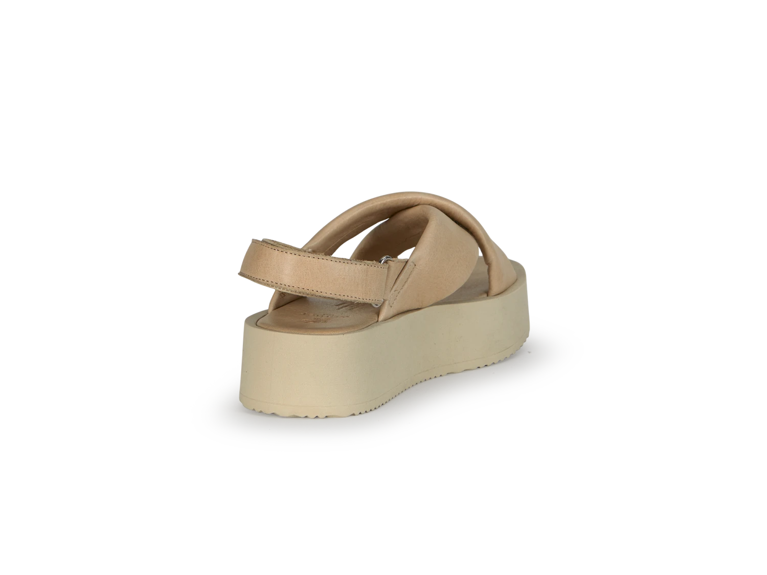 Ledersandale überkreuzt Mit Schnalle, 12 Off White, 38 5 Ledersandale überkreuzt Mit Schnalle, 12 Off White, 38 – Bild 3