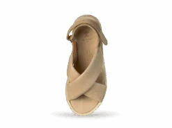 Ledersandale überkreuzt Mit Schnalle, 12 Off White, 38 13 Ledersandale überkreuzt Mit Schnalle, 12 Off White, 38 -Grüne Erde 857431 ledersandale off white 05