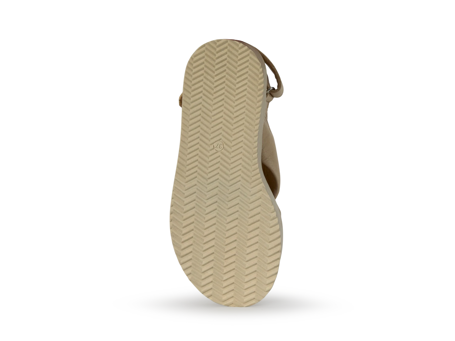 Ledersandale überkreuzt Mit Schnalle, 12 Off White, 38 8 Ledersandale überkreuzt Mit Schnalle, 12 Off White, 38 – Bild 6