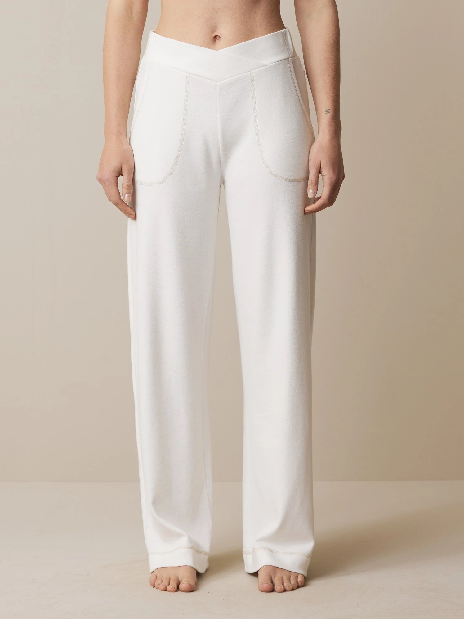 Jazzpants, Bio Baumwolle Leinen, 13 Natur, S, GOTS 4 Jazzpants, Bio Baumwolle Leinen, 13 Natur, S, GOTS – Bild 2