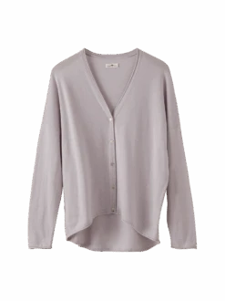 Strickjacke, 100 % Bio Baumwolle, 68 Lavendel, S, GOTS -Grüne Erde 857534 strickjacke lavendel frei 01 retusche