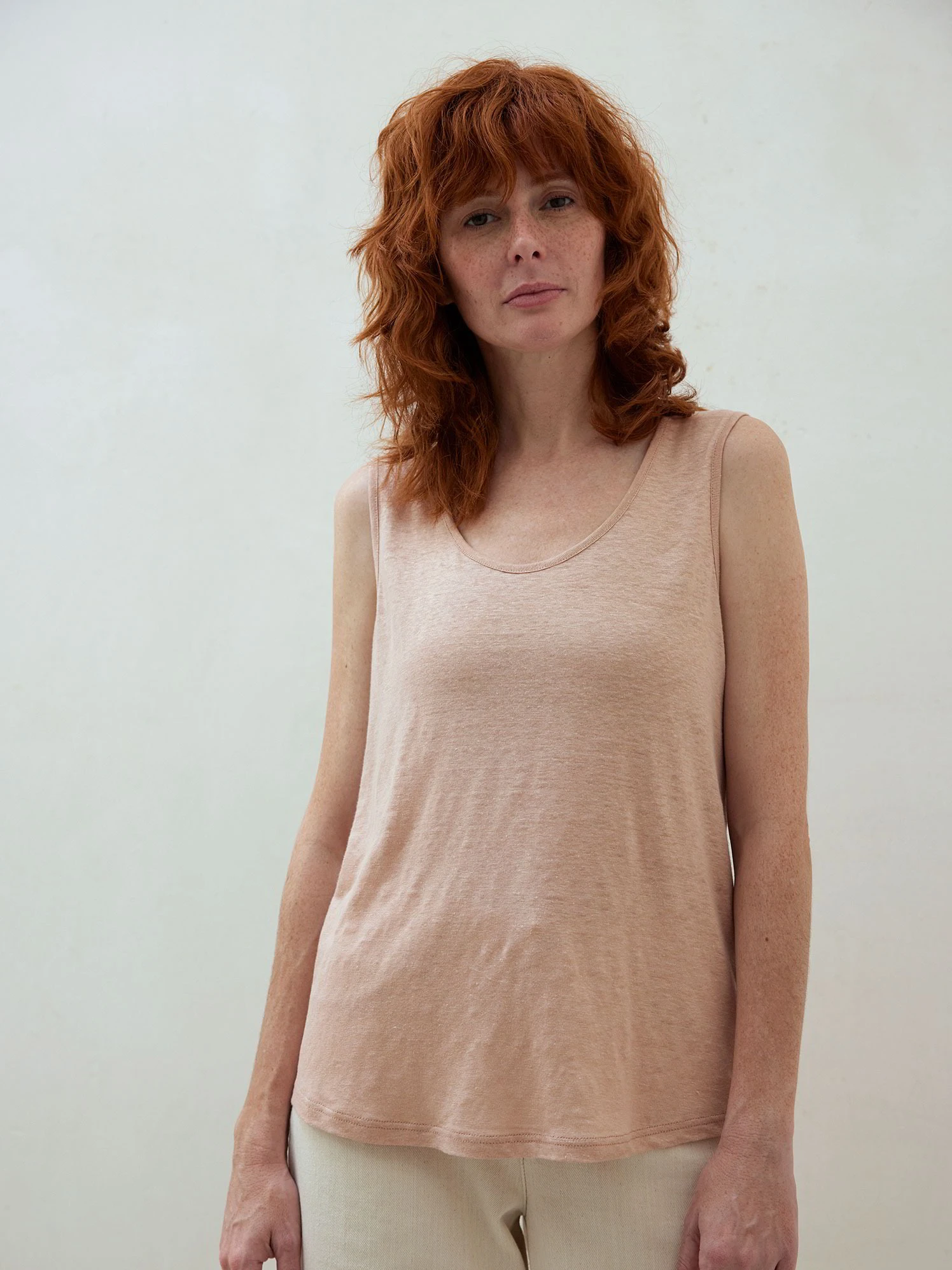 Top Aus Leinen, 24 Sandelholz, 38, GOTS 3 Top Aus Leinen, 24 Sandelholz, 38, GOTS