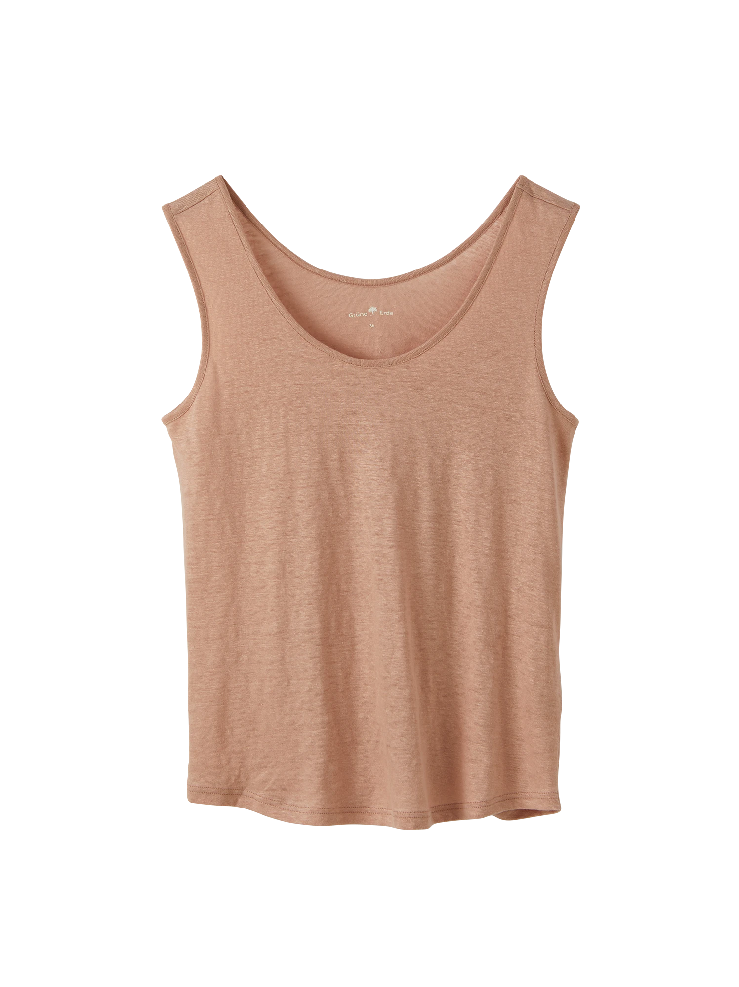 Top Aus Leinen, 24 Sandelholz, 38, GOTS 4 Top Aus Leinen, 24 Sandelholz, 38, GOTS – Bild 2