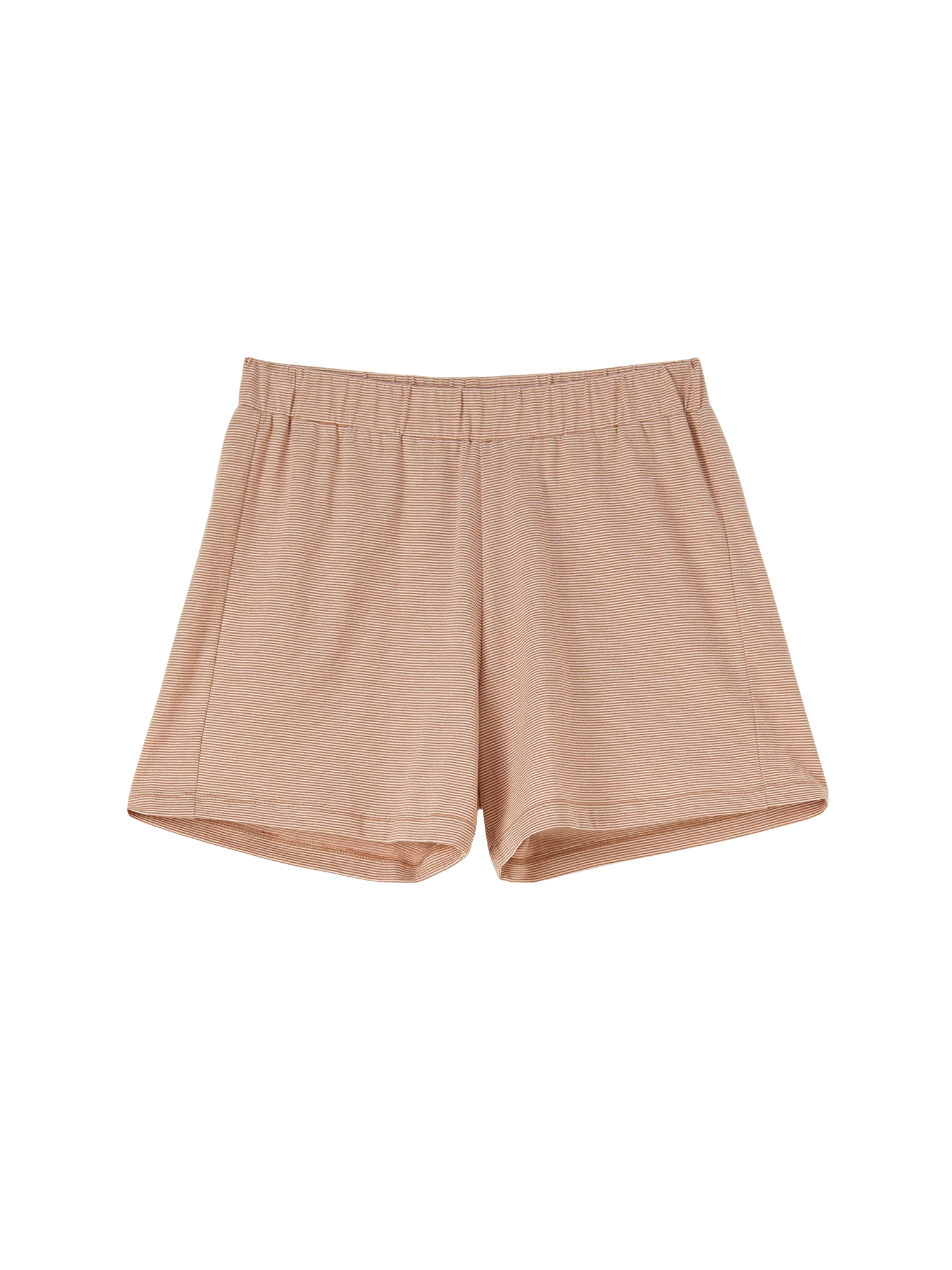 Pyjama Hose Kurz, 100 % Bio Baumwolle, 98 Nougat-weiss Ringel, S 3 Pyjama Hose Kurz, 100 % Bio Baumwolle, 98 Nougat-weiss Ringel, S