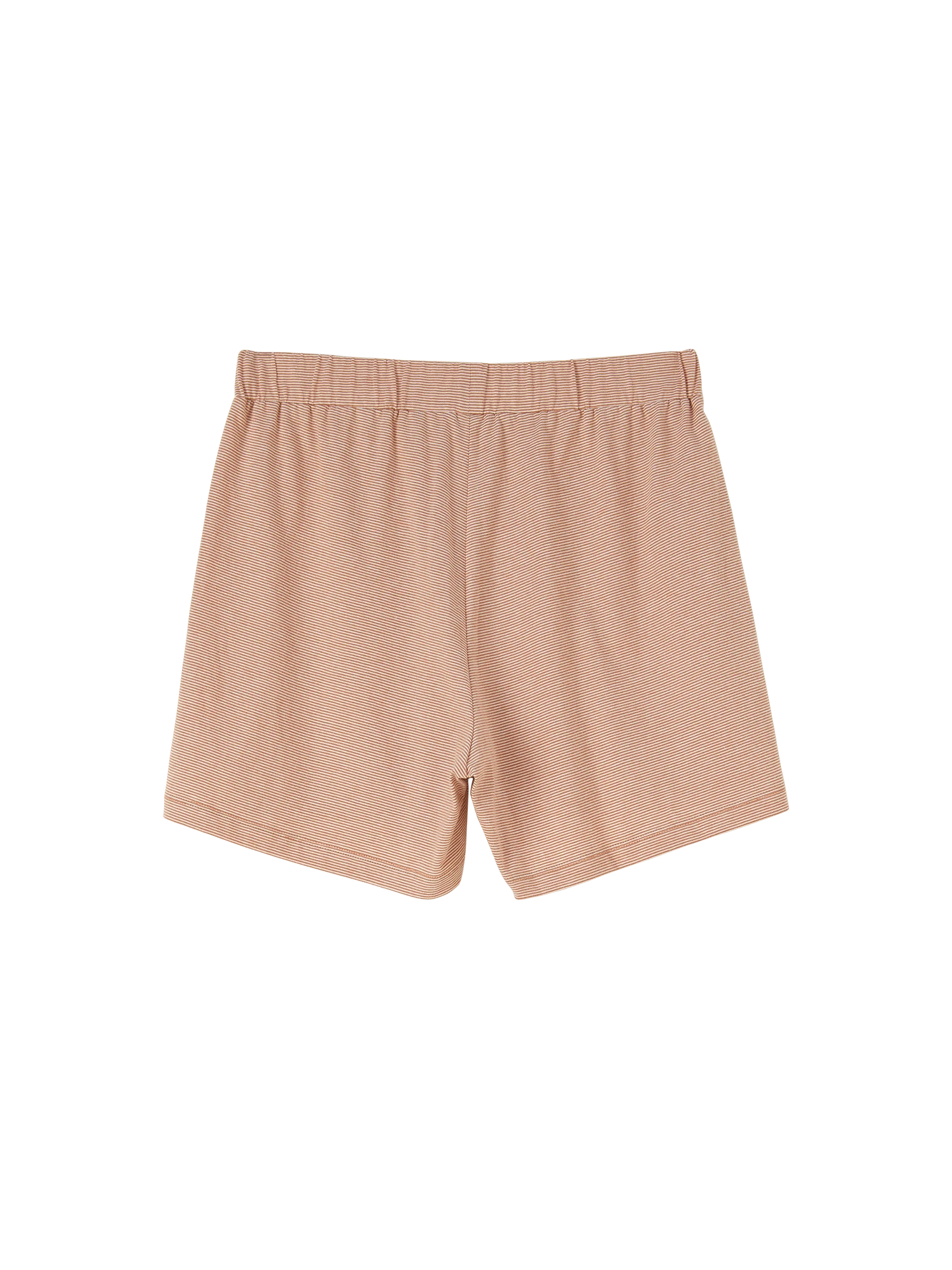 Pyjama Hose Kurz, 100 % Bio Baumwolle, 98 Nougat-weiss Ringel, S 4 Pyjama Hose Kurz, 100 % Bio Baumwolle, 98 Nougat-weiss Ringel, S – Bild 2