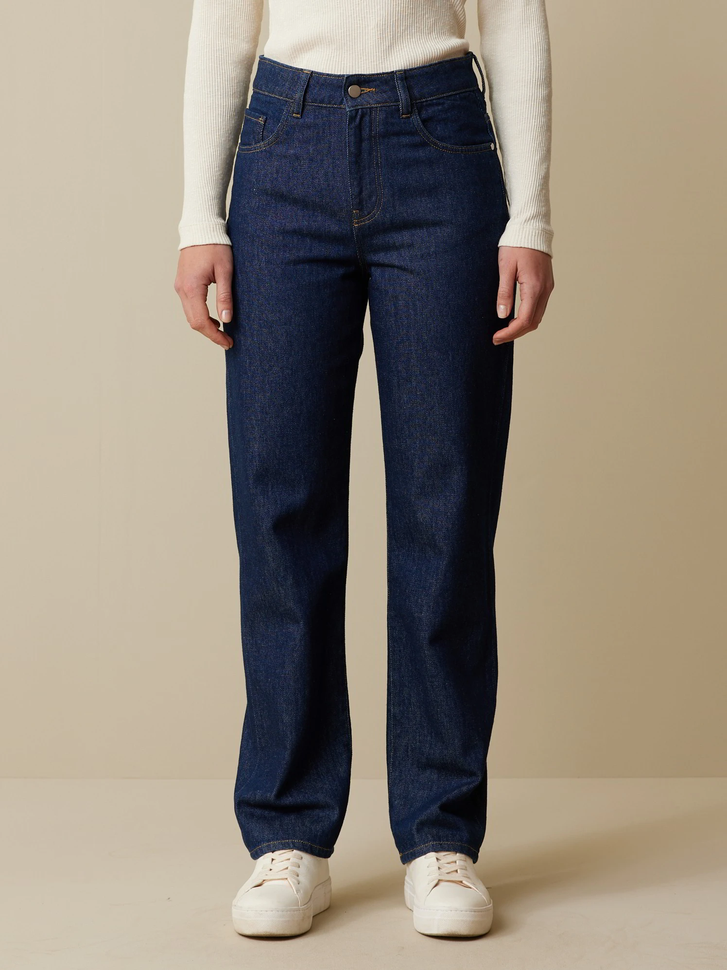 Jeans Straight, 100 % Bio-Baumwolle, 36 Dark Denim, 38, GOTS 4 Jeans Straight, 100 % Bio-Baumwolle, 36 Dark Denim, 38, GOTS – Bild 2