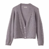 Cardigan, 100 % Alpaka, 68 Lavendel, S