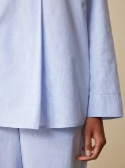 Pyjamahemd, 100 % Bio Baumwolle, 96silberblau, S, GOTS -Grüne Erde 857961 96 857967 96 hw23 030 detail