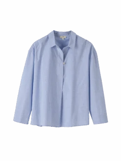 Pyjamahemd, 100 % Bio Baumwolle, 96silberblau, S, GOTS -Grüne Erde 857961 pyjamahemd silberblau frei 01