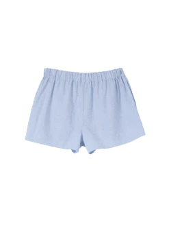 Pyjamahose Kurz, 100 % Bio Baumwolle, 96silberblau, L -Grüne Erde 857973 pyjamahose silberblau frei 02