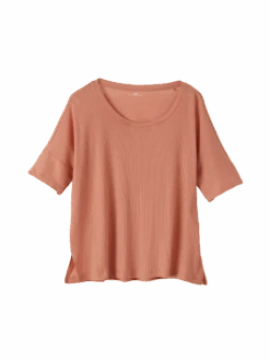 Fledermausshirt, 100 % Bio Baumwolle, 23 Papaya, S -Grüne Erde 857979 kurzarmshirt papaya frei 01