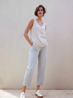 Sweatpants, 100 % Bio Baumwolle, 29 Lichtblau, 38, GOTS