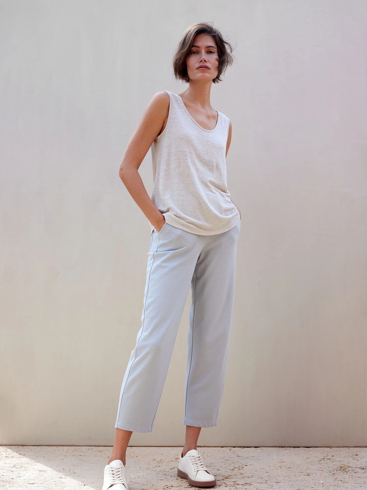 Sweatpants, 100 % Bio Baumwolle, 29 Lichtblau, 38, GOTS 3 Sweatpants, 100 % Bio Baumwolle, 29 Lichtblau, 38, GOTS