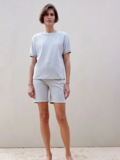 Sweatshorts, 100 % Bio Baumwolle, 29 Lichtblau, 38