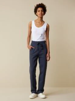 Sweatpants, 100 % Bio Baumwolle, 81 Mitternachtblau, 38, GOTS